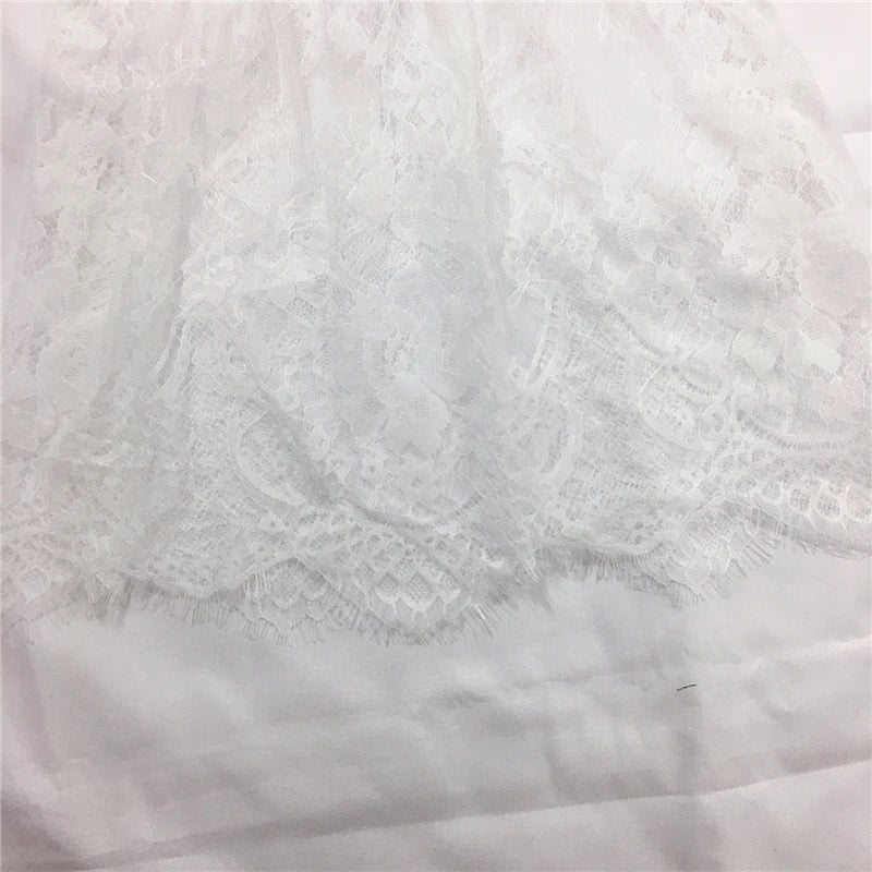 Minifalda Transparente de Encaje y Tul Mujer – Sexy Verano, Blanca & Negra