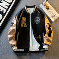 Chaqueta Bomber Universitaria Americana con Bordados
