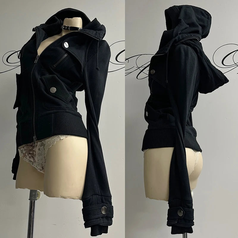 ✨ Cárdigan Gótico con Cuello de Pelo – Coleción Otoño-Invierno