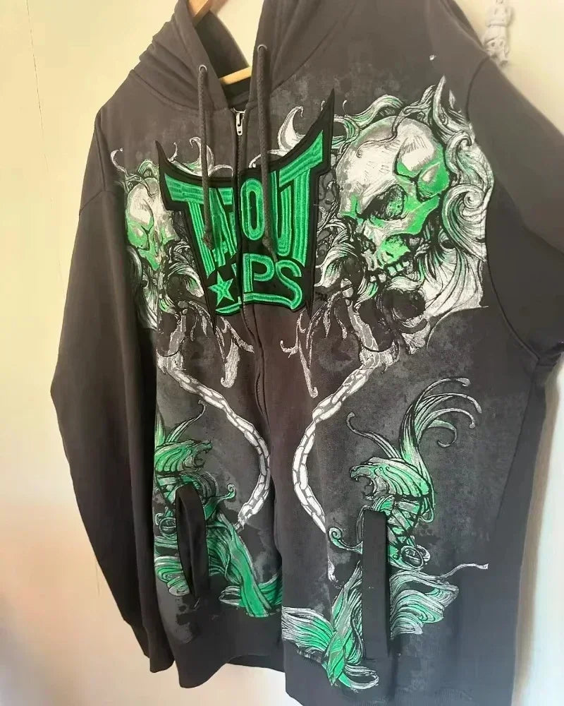 🎤 Hoodie Hip Hop Y2K – Estilo Casual Urbano Americano