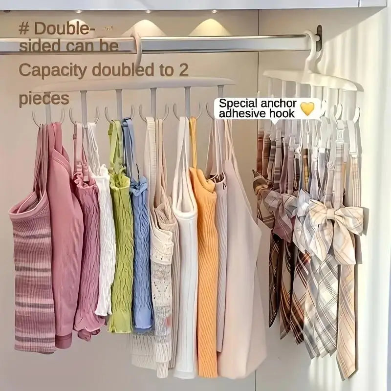 Rotating Coat Rack 12 Hooks – Closet Organizer for Ties, Belts & Clothes