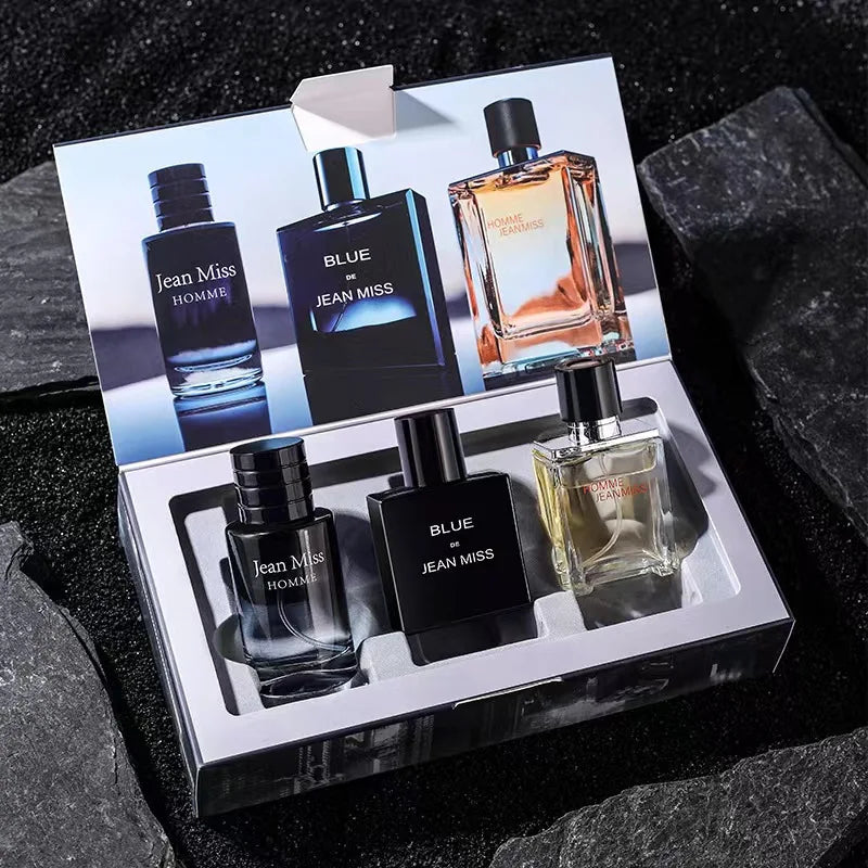 Set Colonia Hombre Alta Calidad 3 Piezas 90ml – Fragancia Seductora Caja Regalo
