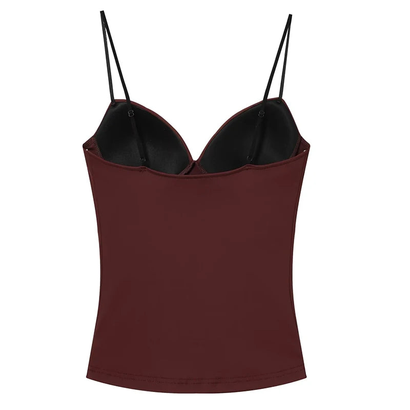 Women's Backless Camisole Corset Top – Sexy Summer, Adjustable Straps