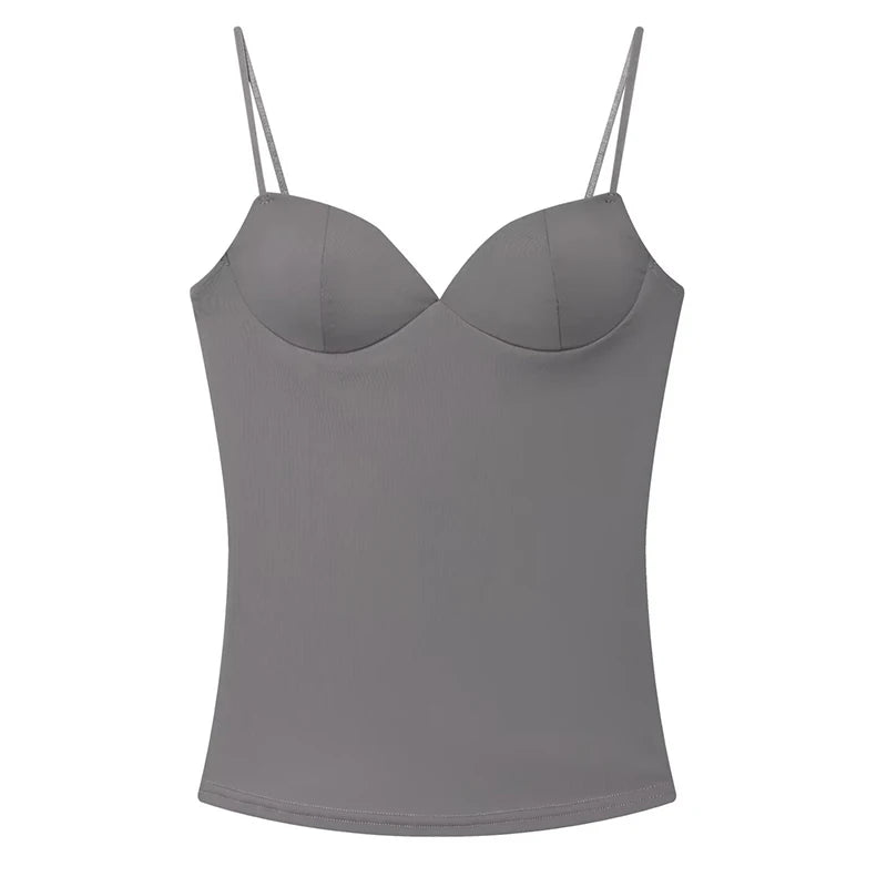 Women's Backless Camisole Corset Top – Sexy Summer, Adjustable Straps