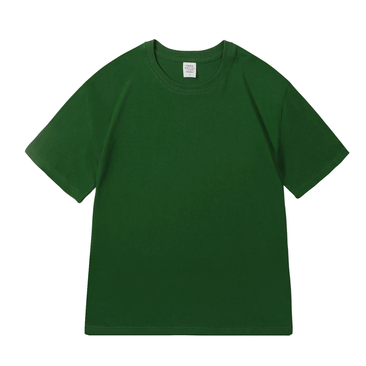 Camiseta Básica 100% Algodón Mujer Manga Corta – Blanca & Negra, Unisex Casual