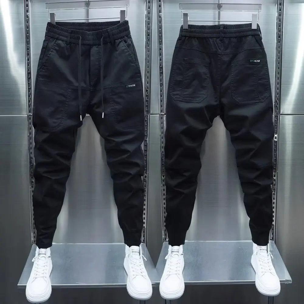 Men's Streetwear Jogger Pants – Japanese Style Elastic Waist