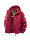 Chaqueta Hombre Capucha Acolchada – Casual Streetwear Otoño Invierno, Colores Sólidos