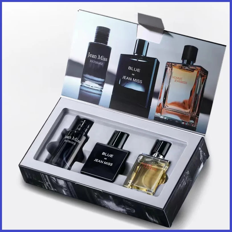 Set Colonia Hombre Alta Calidad 3 Piezas 90ml – Fragancia Seductora Caja Regalo