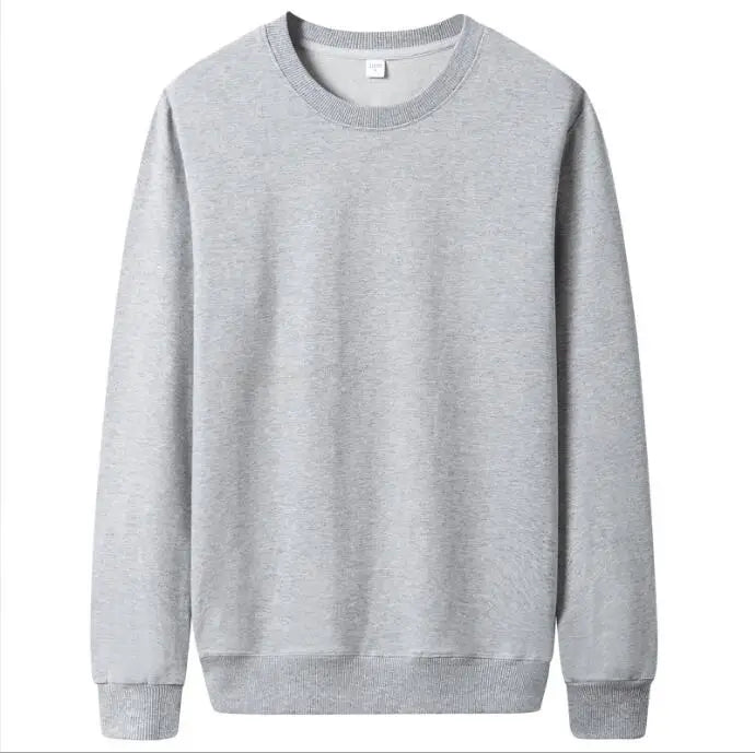 Men's Solid Color Fleece Hoodie – Casual Fall Winter Streetwear