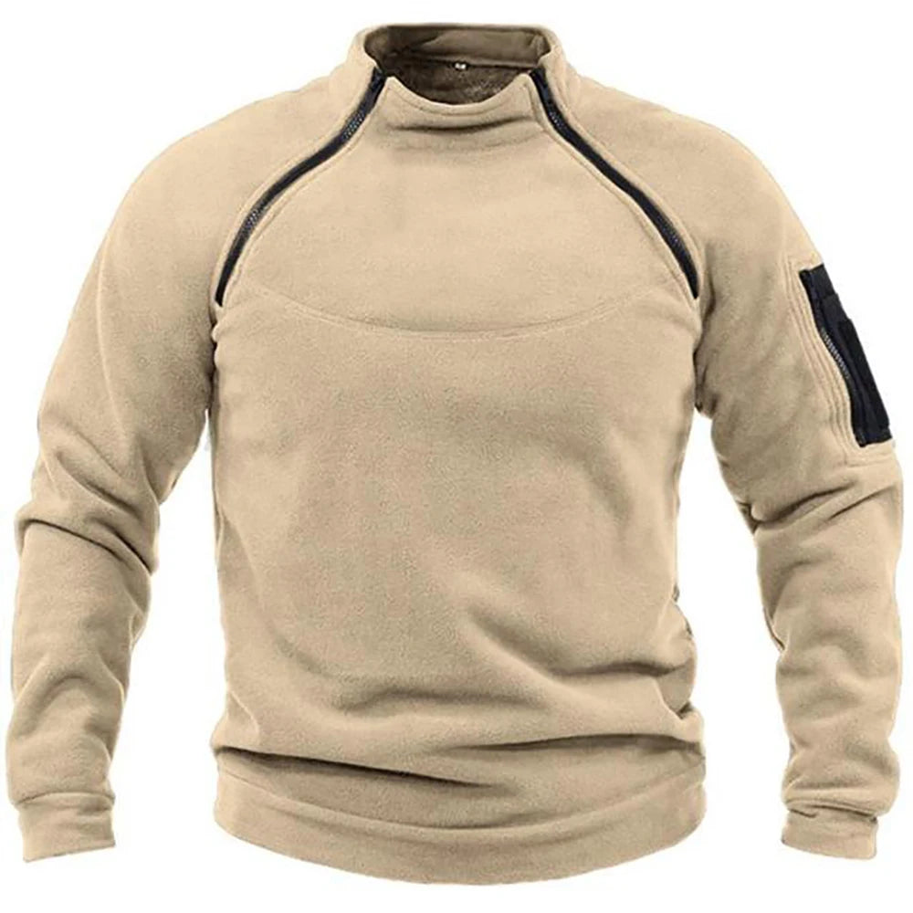 Men's Tactical Military Half-Zip Sweatshirt