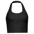 Top Camisola Halter Acanalado Mujer – Espalda U Descubierta, Slim Fit Y2K