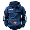 Sudadera Hombre Estilo Workwear Multi-Bolsillos Capucha – Moda Sólida Manga Larga Primavera Otoño