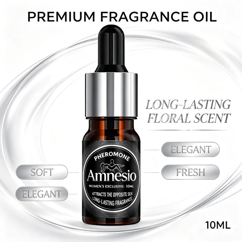 Aceite Esencial Feromonas Unisex 10ml – Portátil Aroma Natural Seductor Confianza