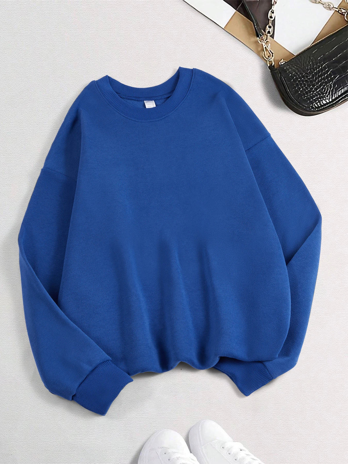 🤍 Sudadera Oversize de Forro Polar – Comodidad Esencial Invierno