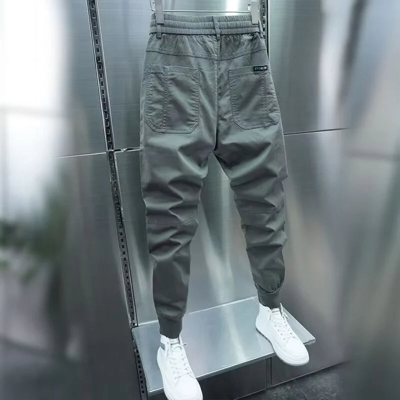 Men's Streetwear Jogger Pants – Japanese Style Elastic Waist