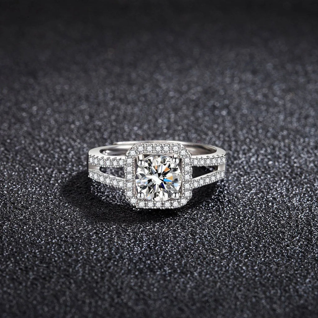 925 Sterling Silver Ring with 5A Zirconia – Top Quality Engagement & Wedding Jewelry