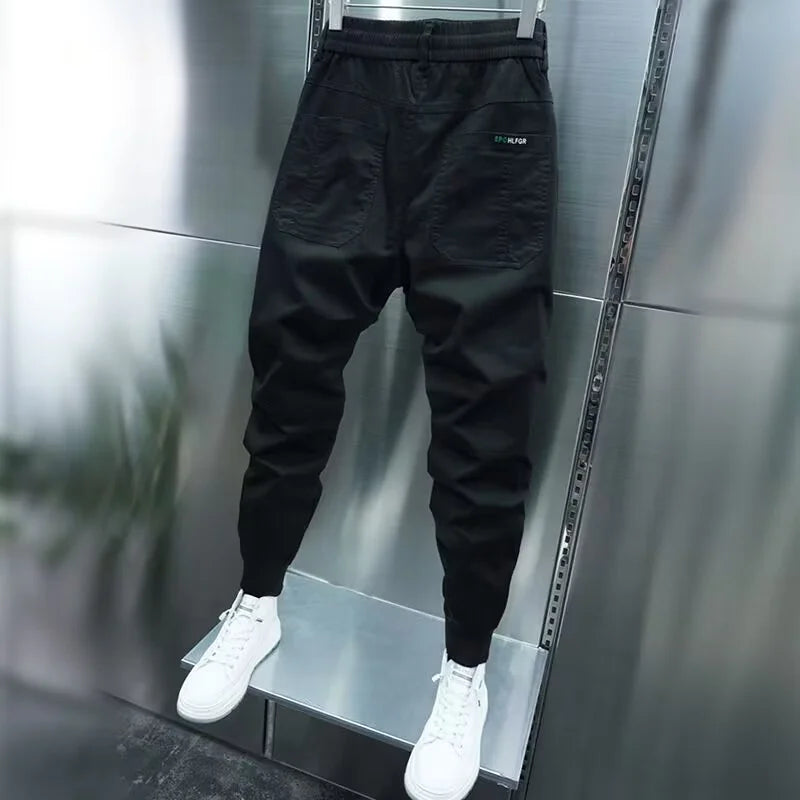 Men's Streetwear Jogger Pants – Japanese Style Elastic Waist
