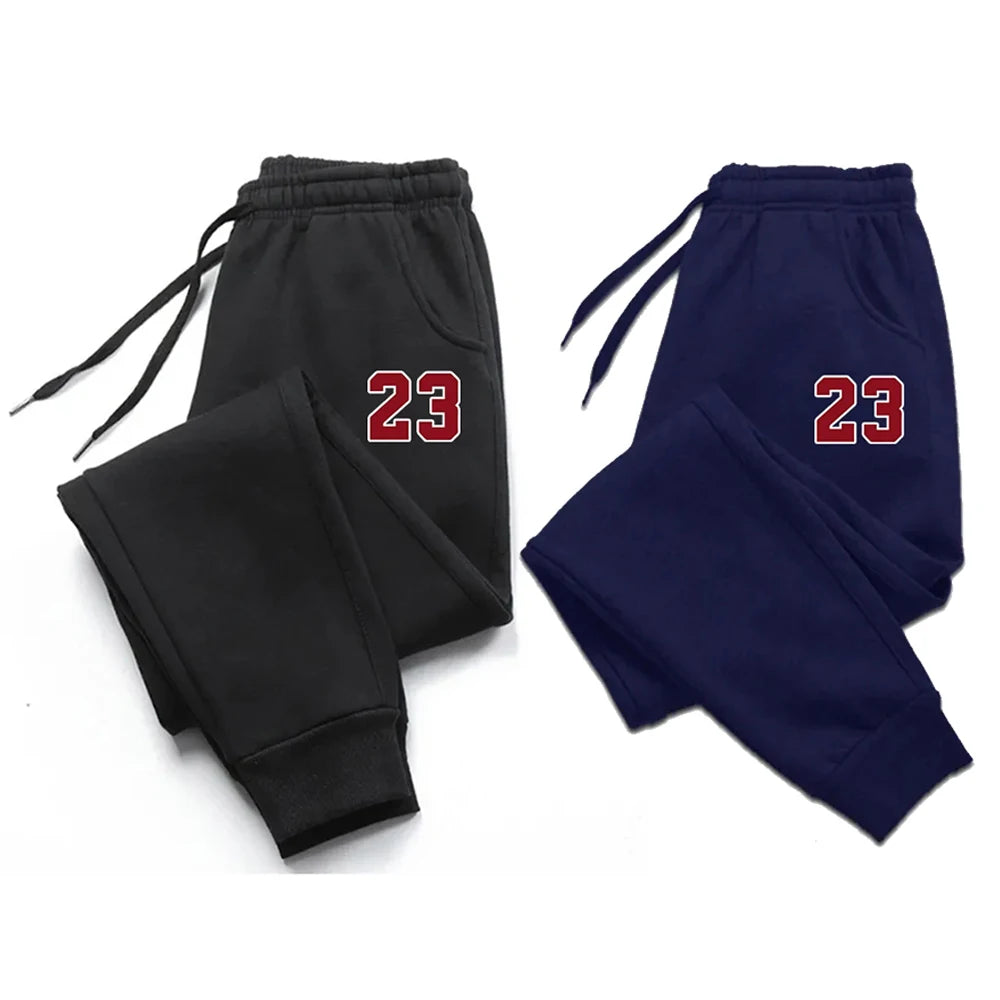 Men's trousers, 23. Printed fleece sweatpants, warm jogging pants, men's outdoor trousers, straight cut, fashion, workout, sports, casual long trousers.