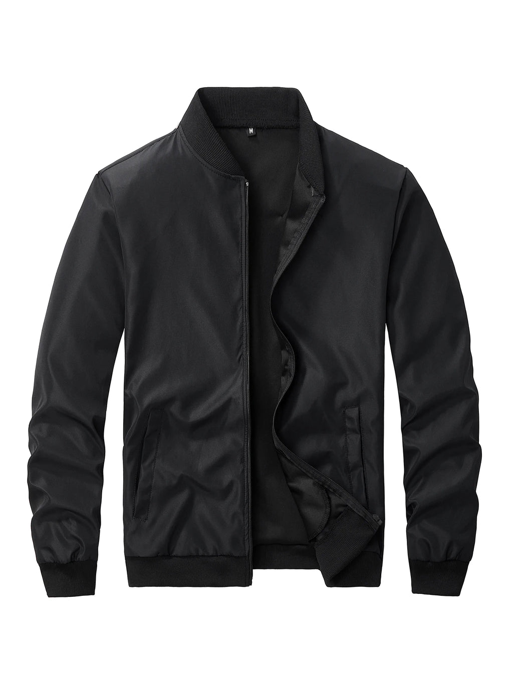 Cazadora Béisbol Hombre Cuello Redondo Corta Holgada – Ligera Casual Primavera Otoño Talla S-XL