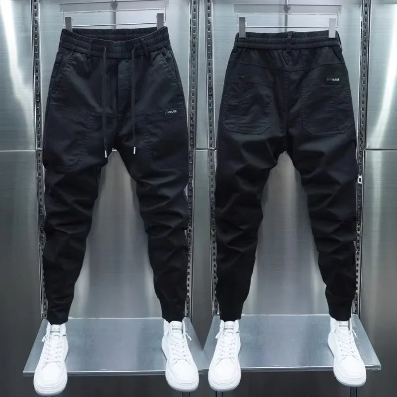 Men's Streetwear Jogger Pants – Japanese Style Elastic Waist