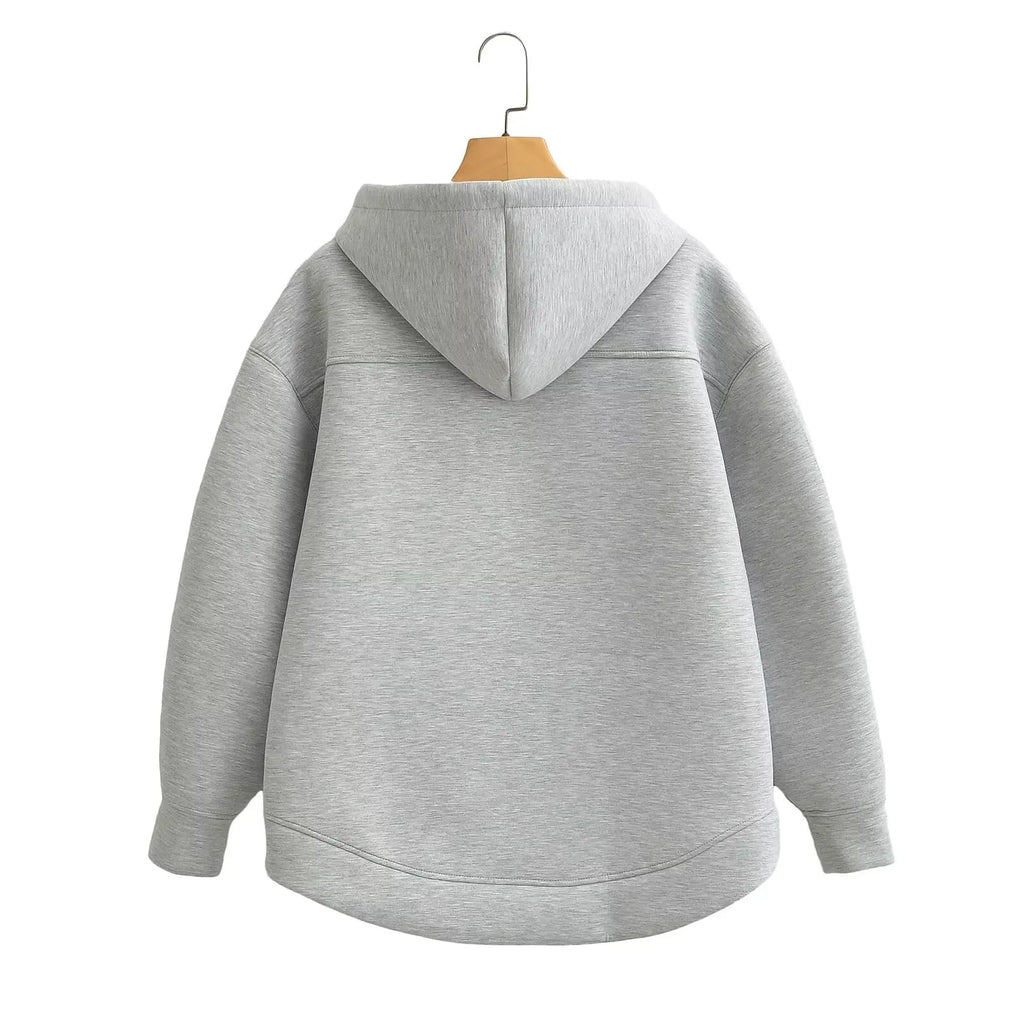 Women's Oversized Zip-Up Hoodie