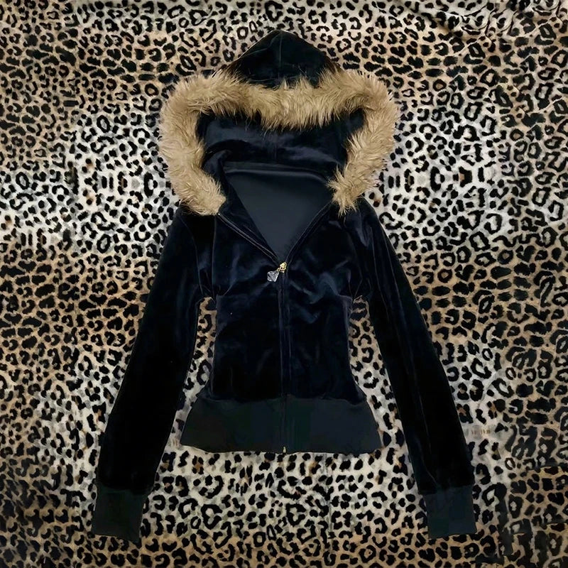 🖤 Chaqueta Grunge Vintage con Alas – Gótica Slim Street Y2K