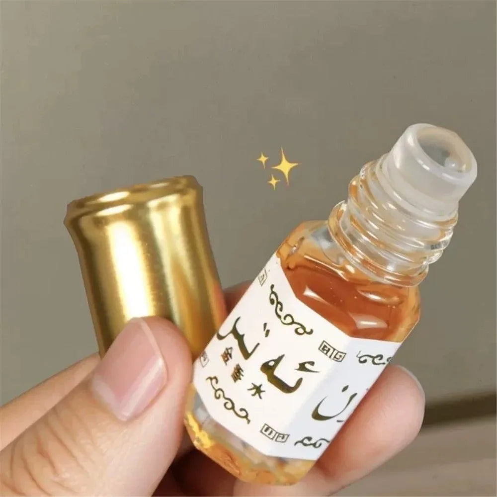 Islamic Roll-On Perfume Oil 3ml – Traditional Arabian Golden Attar