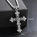 Collar Cruz Punk Unisex – Joya Streetwear Vintage Plata, Regalo Ideal