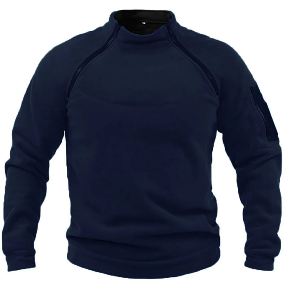Men's Tactical Military Half-Zip Sweatshirt
