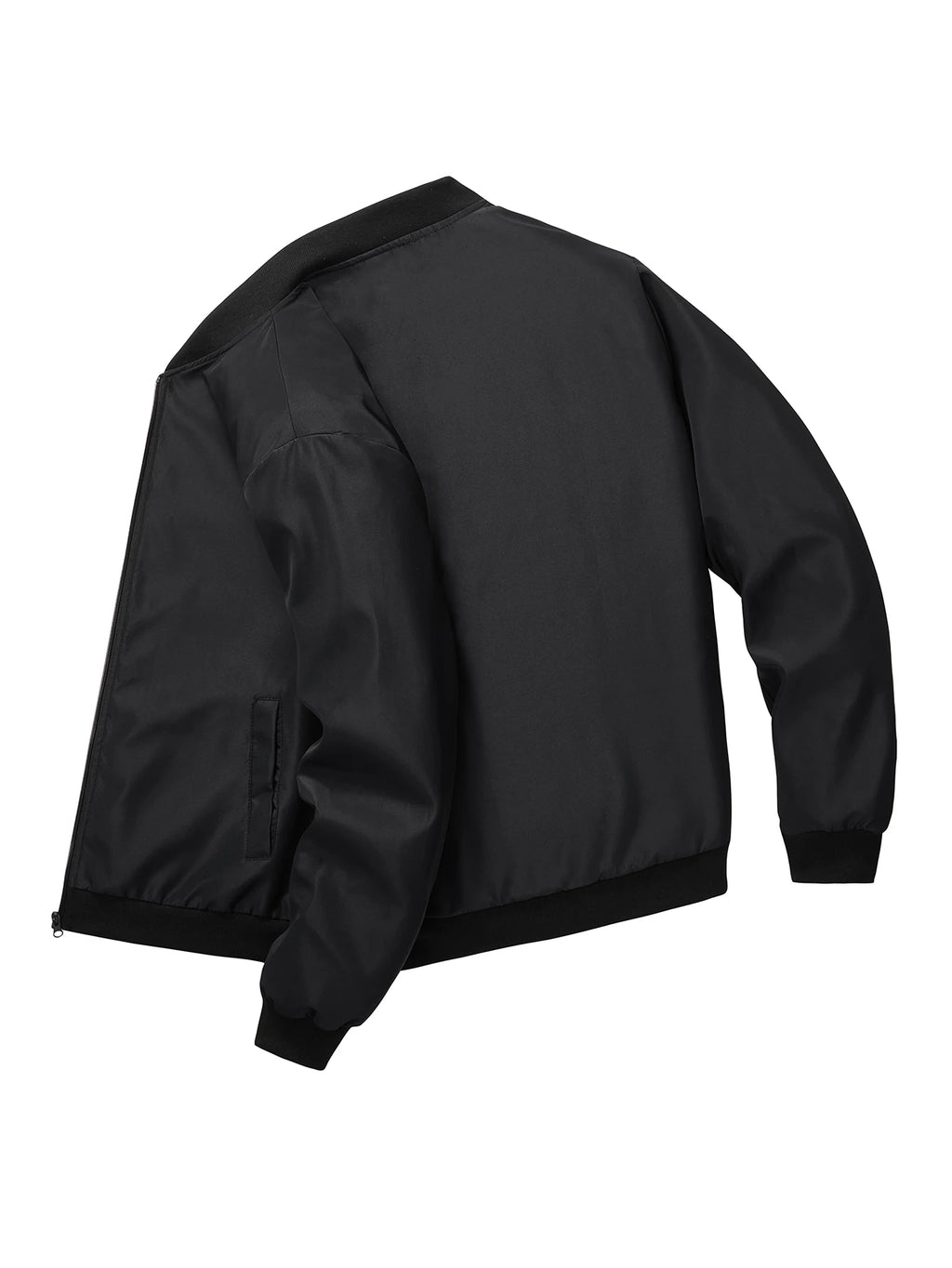 Cazadora Béisbol Hombre Cuello Redondo Corta Holgada – Ligera Casual Primavera Otoño Talla S-XL
