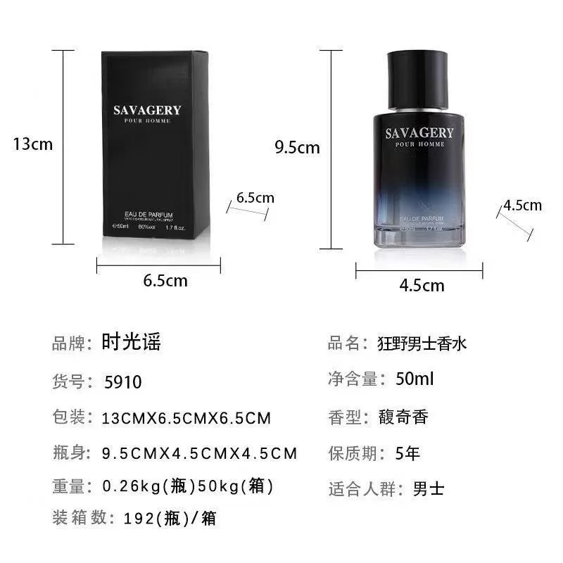 Gentleman Men's Perfume Sandalwood 50ml Pheromones – Seductive Flirty Long-Lasting High Quality Gift