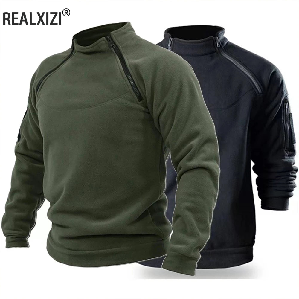 Men's Tactical Military Half-Zip Sweatshirt