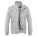 Cazadora Bomber Hombre Slim Con Capucha – Béisbol Casual Color Sólido Talla M-8XL