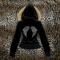 🖤 Chaqueta Grunge Vintage con Alas – Gótica Slim Street Y2K