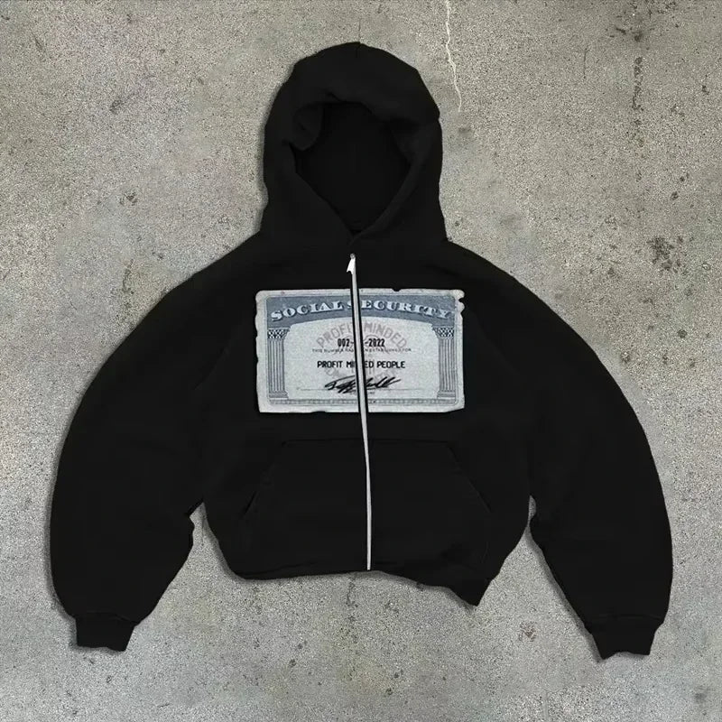 🎤 Hoodie Hip Hop Y2K – Estilo Casual Urbano Americano