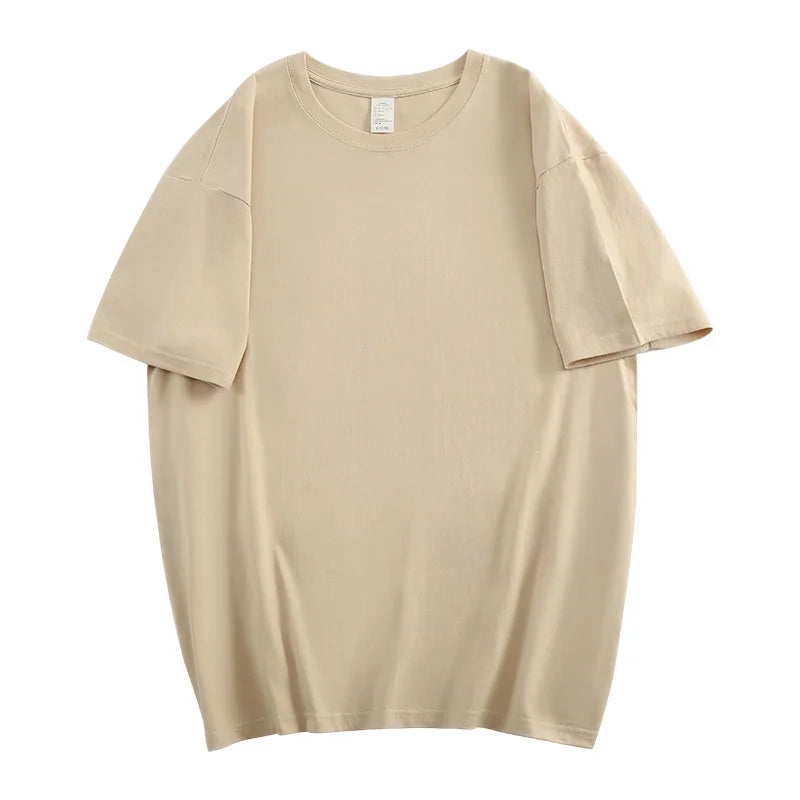 Camiseta Básica 100% Algodón Mujer Manga Corta – Blanca & Negra, Unisex Casual