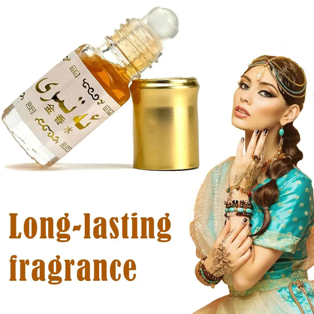 Aceite de Perfume Roll-On Árabe – Fragancia Dorada Larga Duración Unisex