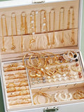 86-Piece Pearl Jewelry Set – Necklace, Earrings & Rings, Women's Gift