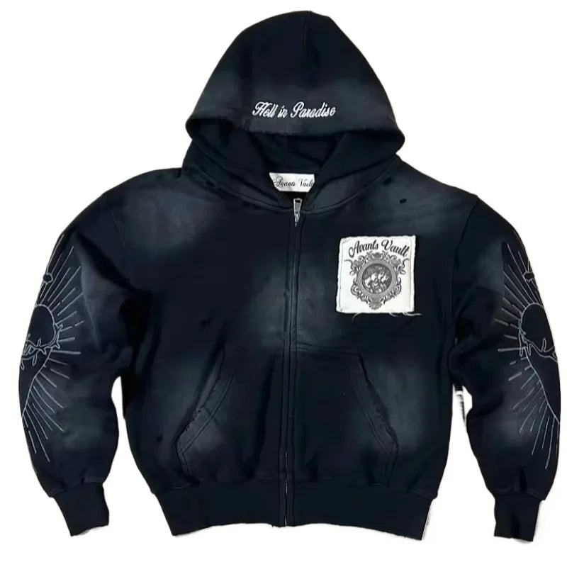 🎤 Hoodie Hip Hop Y2K – Estilo Casual Urbano Americano