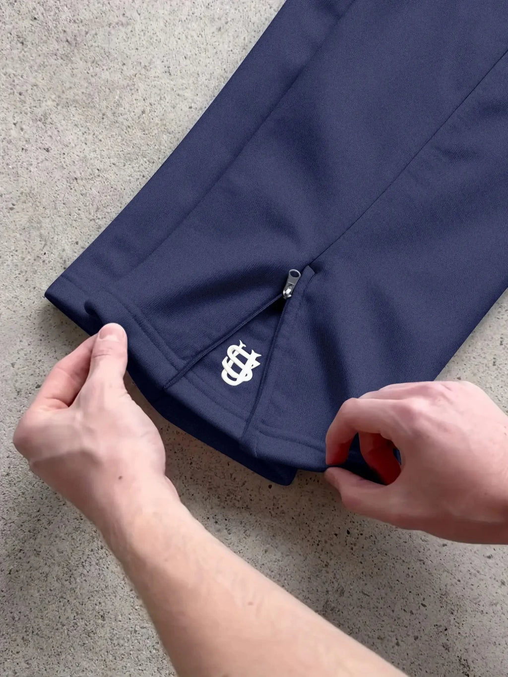Pantalones deportivos casuales para hombre de corte recto, con cremallera, bordado y cordón en la cintura (para otoño)