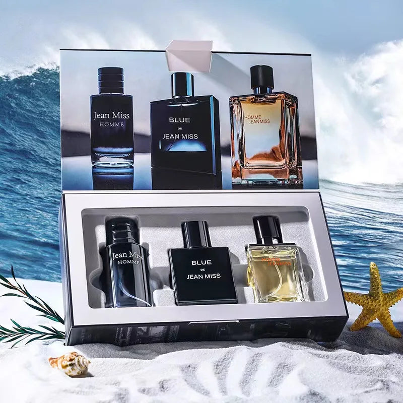 Set Colonia Hombre Alta Calidad 3 Piezas 90ml – Fragancia Seductora Caja Regalo