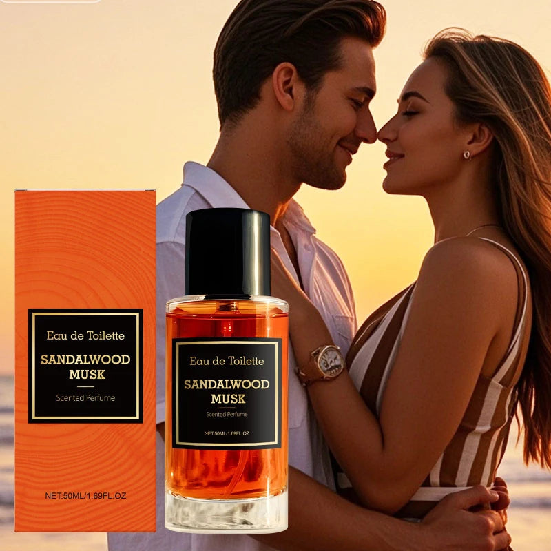 Perfume Hombre Sándalo Almizle Fresco y Duradero 50ml – Caballeroso Perfecto Para Citas