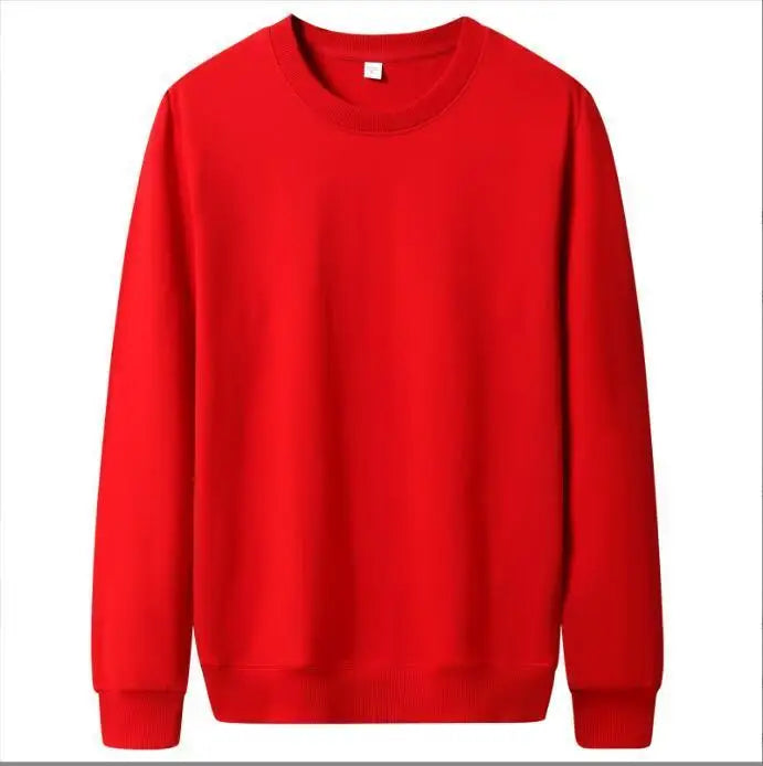 Men's Solid Color Fleece Hoodie – Casual Fall Winter Streetwear