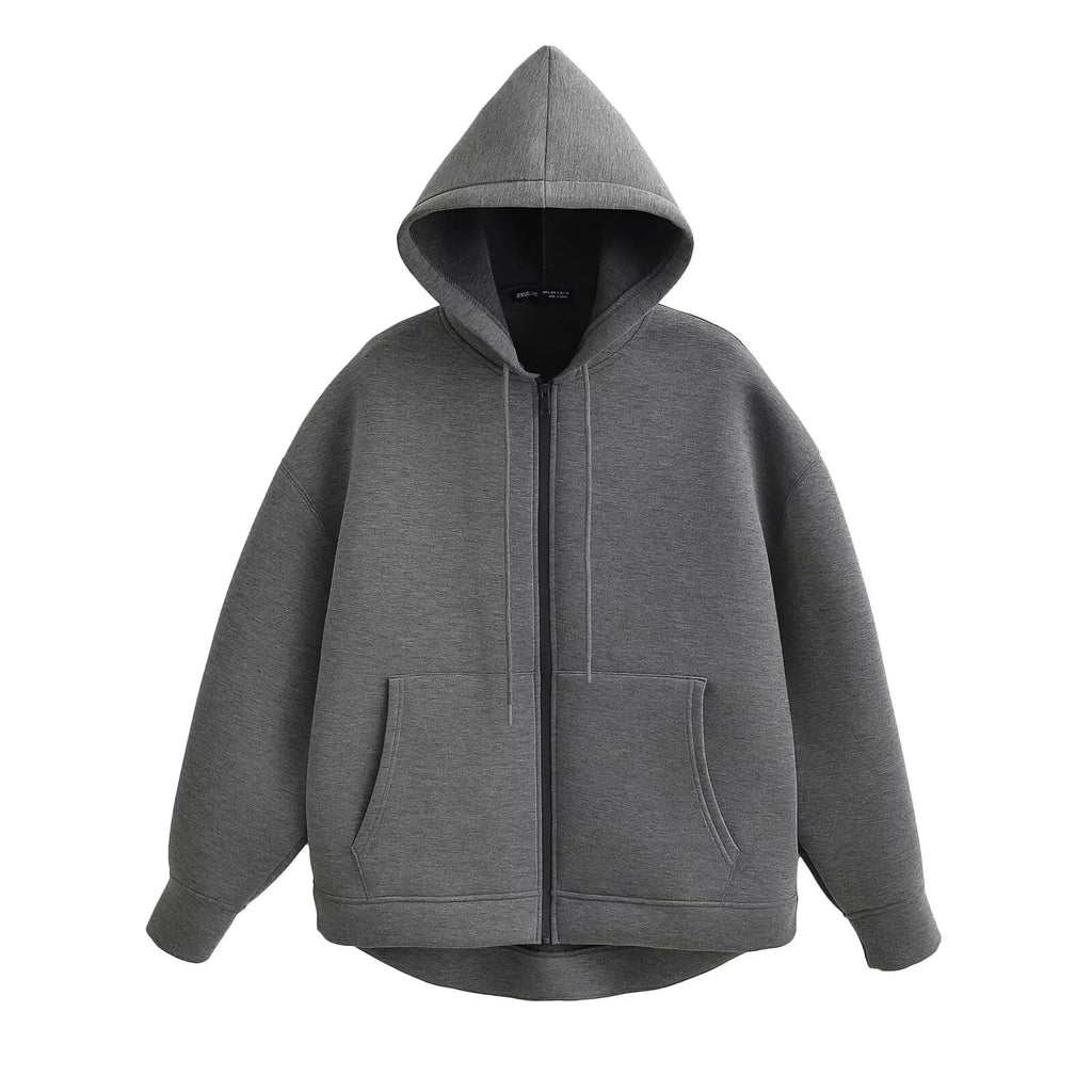 Women's Oversized Zip-Up Hoodie