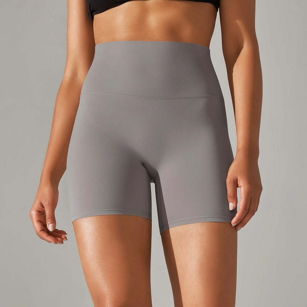 Women's High-Waisted Yoga Running Cycling Shorts – Breathable Athletic Gym Fitness Summer