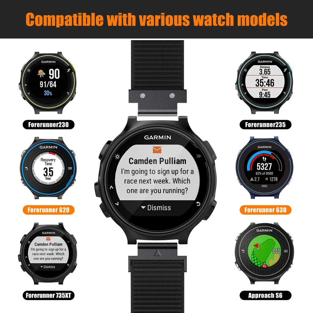Correa Deportiva de Nylon – Compatible Garmin Forerunner & Approach