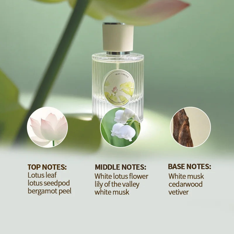 Fresh Lotus Perfume – Floral Woody Oriental Fragrance with Lotus and Jasmine Long Lasting