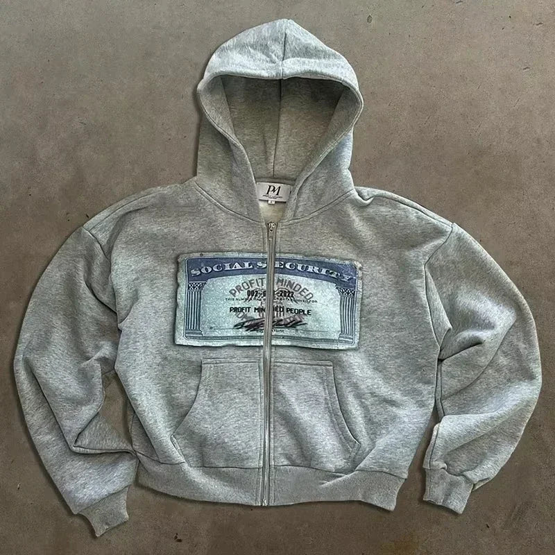🎤 Hoodie Hip Hop Y2K – Estilo Casual Urbano Americano