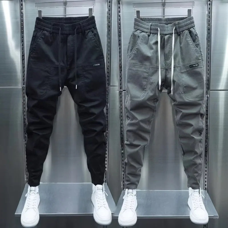 Men's Streetwear Jogger Pants – Japanese Style Elastic Waist