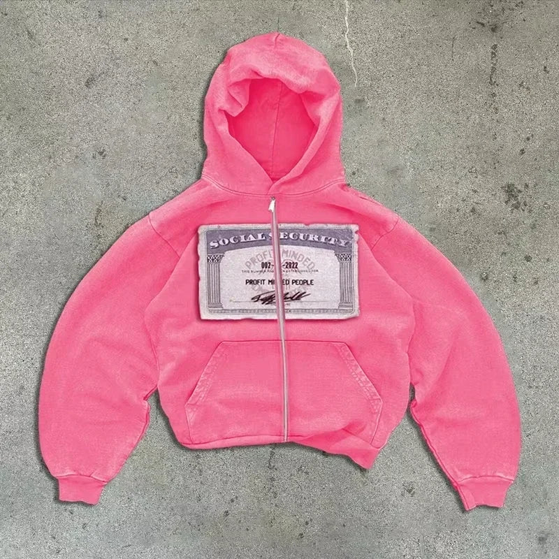 🎤 Hoodie Hip Hop Y2K – Estilo Casual Urbano Americano